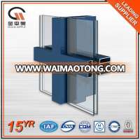 Building Exterior Insulated Profile Aluminium Glass Curtain Wall